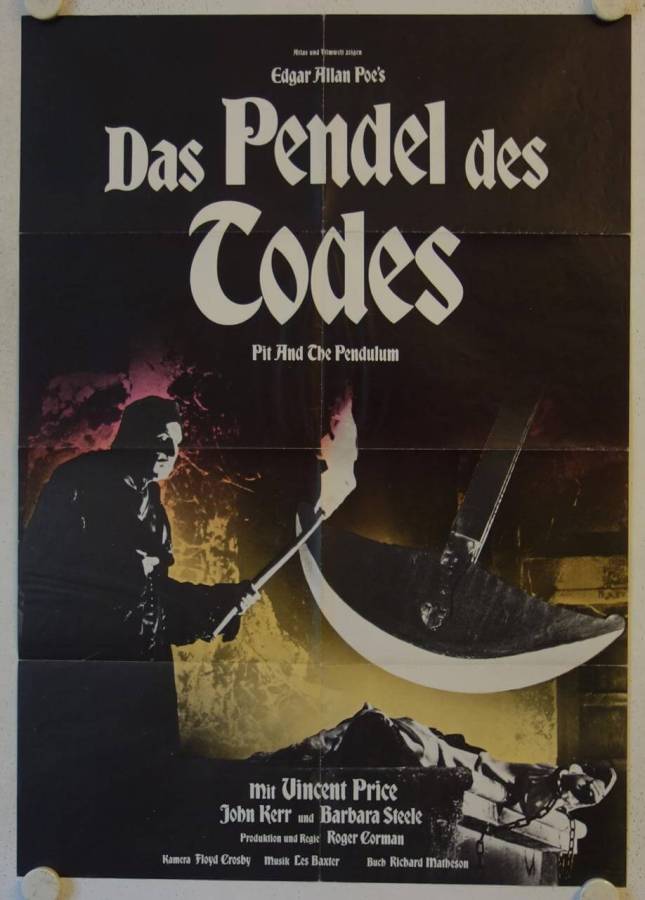 The Pit and the Pendulum re-release german movie poster